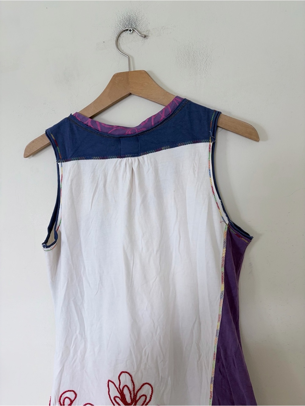 Desigual vintage colorful patchwork embroidered mini dress READ - Picture 5 of 11